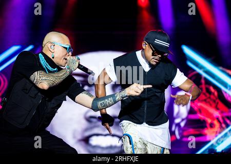 Turin Italie 13 juillet 2023 Black Eyed Peas au Stupinigi Sonic Park Turin © Roberto Finizio / Alamy Banque D'Images