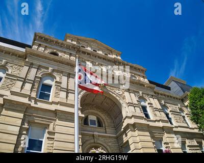 Le palais de justice du comté d'Allen est situé à l'angle de North main Street et East North Street à Lima, Ohio, États-Unis. 2023 Banque D'Images