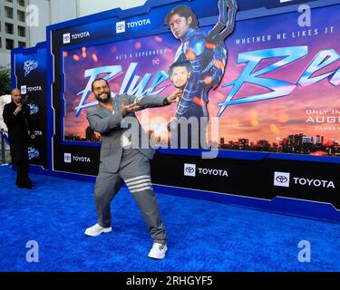 15 août 2023, Los Angeles, CA, USA : LOS ANGELES - 15 AOÛT : Angel Manuel Soto, photo de Xolo Mariduena au Blue Beetle Los Angeles première au TCL Chinese Theater IMAX le 15 août 2023 à Los Angeles, CA (image de crédit : © Kay Blake/ZUMA Press Wire) USAGE ÉDITORIAL SEULEMENT! Non destiné à UN USAGE commercial ! Banque D'Images