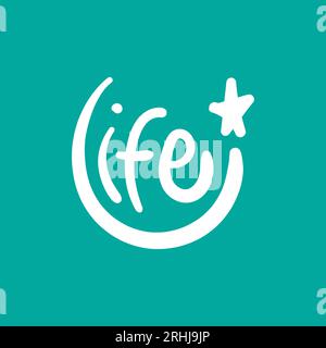 doodle de texte de citation sur la vie pour célébrer l'événement de sensibilisation comme la journée de prévention du suicide, ou la santé mentale, vecteur Illustration de Vecteur