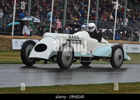 Geraint Owen, Thomas Special, Babs, 30 ans du Festival de vitesse, une sélection de quelques-unes des meilleures voitures et vélos qui ont pris à la colline cl Banque D'Images