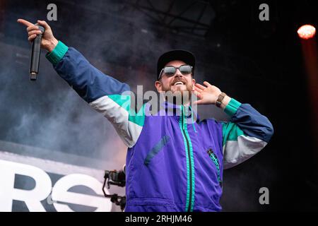 Trondheim, Norvège. 05th, août 2023. Le groupe de danse allemand ItaloBrothers donne un concert live pendant le spectacle We Love the 90s and 2000s à Trondheim. (Crédit photo : Gonzales photo - Tor Atle Kleven). Banque D'Images