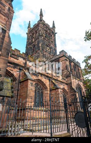 L'église collégiale de St Pierre dans le centre de Wolverhampton, Royaume-Uni Banque D'Images