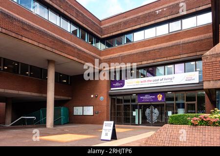 Wolverhampton Civic Centre, les bureaux du conseil d'où la ville est dirigée et administrée. Banque D'Images