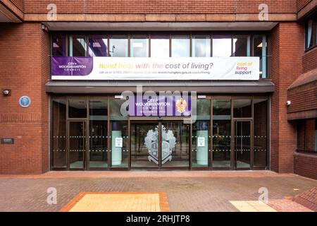 Wolverhampton Civic Centre, les bureaux du conseil d'où la ville est dirigée et administrée. Banque D'Images