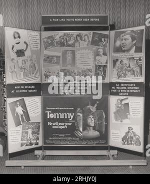 Tommy 1975 Roger Daltrey Elton John Jack Nicholson affiche du hall du cinéma Banque D'Images