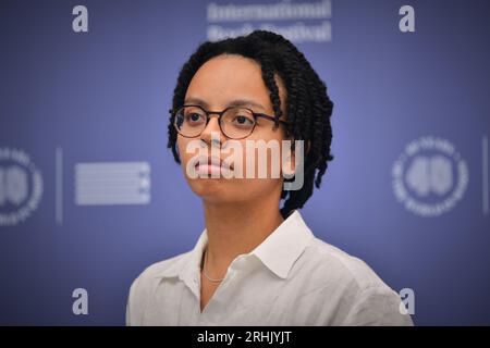 Édimbourg Écosse, Royaume-Uni 17 août 2023. Simone Seales au Festival international du livre d'Édimbourg. crédit sst/alamy live news Banque D'Images