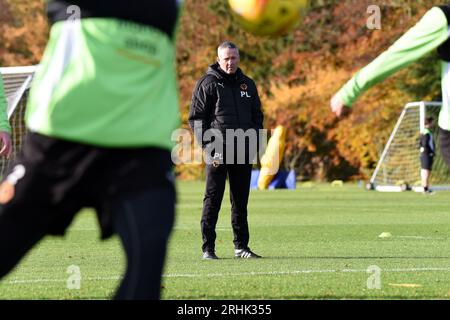 Wolverhampton Wanderers s’entraîne pour la première fois avec le nouvel entraîneur-chef Paul Lambert Banque D'Images