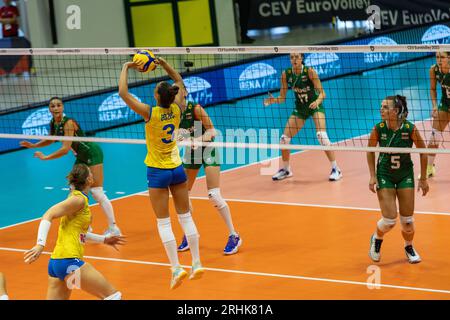 Monza, Italie. 17 août 2023. Femmes - Bosnie-Herzégovine vs Bulgarie, Volleyball Intenationals à Monza, Italie, août 17 2023 crédit : Independent photo Agency/Alamy Live News Banque D'Images