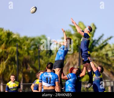 Ft Lauderdale RFC v Pelicans RC, 2-11-2023, fort Lauderdale, USA, photo : Chris Arjoon/Credit Banque D'Images