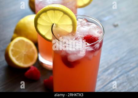 Limonade de framboises Banque D'Images