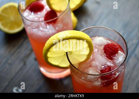 Limonade de framboises Banque D'Images