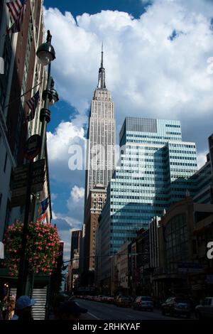 L'Empire State Building Midtown Manhattan East New York City 2009 Banque D'Images