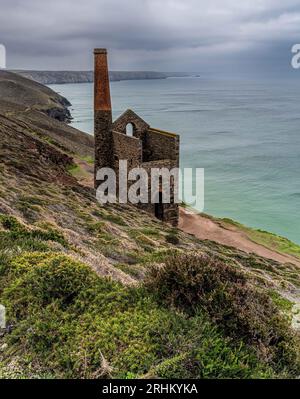 Wheal Coates, Cornwall Banque D'Images