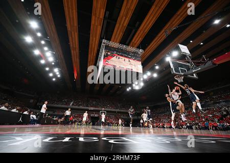 Tokyo, Japon. Crédit : MATSUO. 17 août 2023. Vue générale basket-ball : SoftBank Cup 2023 match entre le Japon et la France à Ariake Arena à Tokyo, Japon. Crédit : MATSUO .K/AFLO SPORT/Alamy Live News Banque D'Images