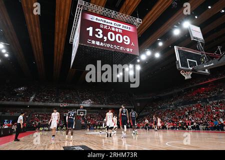 Tokyo, Japon. Crédit : MATSUO. 17 août 2023. Vue générale basket-ball : SoftBank Cup 2023 match entre le Japon et la France à Ariake Arena à Tokyo, Japon. Crédit : MATSUO .K/AFLO SPORT/Alamy Live News Banque D'Images