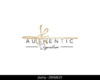 Je Signature logo Template Vector. Illustration de Vecteur