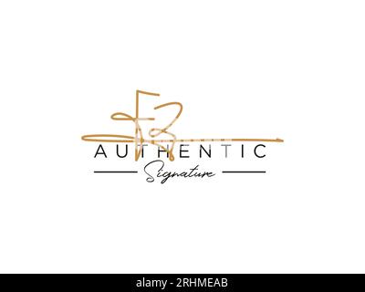 FZ Signature logo Template Vector. Illustration de Vecteur