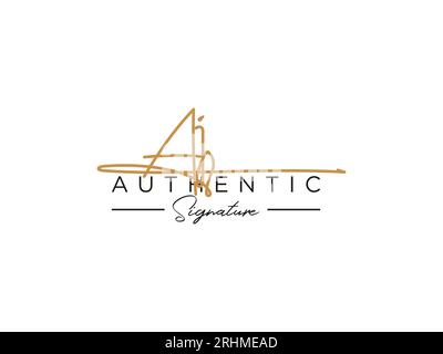 AJ Signature logo Template Vector. Illustration de Vecteur