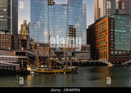 Boston Tea Party les navires et   Musée Boston, Massachusetts, USA Banque D'Images