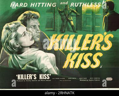 Killers Kiss Stanley Kubrick Original UK Quad film Poster United Artists 1955 Frank Silvera, Jamie Smith, Irene Kane Banque D'Images
