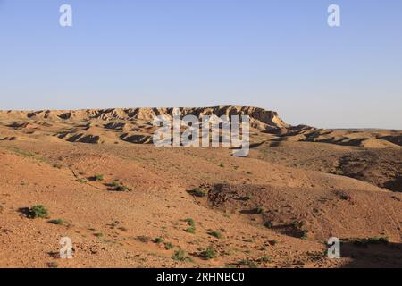 Les formations rocheuses de Tsagaan Suvarga dans le désert de Gobi, Mongolie Banque D'Images