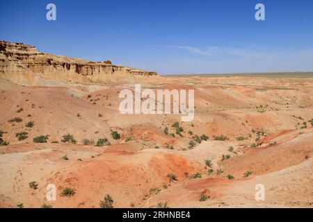 Les formations rocheuses de Tsagaan Suvarga dans le désert de Gobi, Mongolie Banque D'Images