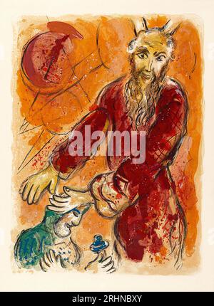 L'histoire de l'Exode. Musée : COLLECTION PRIVÉE. Auteur : MARC CHAGALL. Banque D'Images