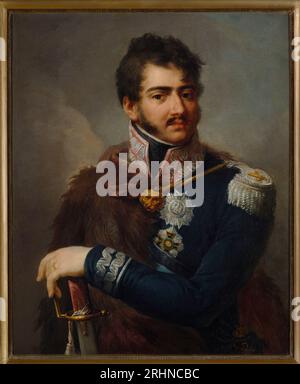 Portrait du prince Józef Antoni Poniatowski (1763-1813). Musée : Château Royal, Varsovie. Auteur : Józef Grassi. Banque D'Images