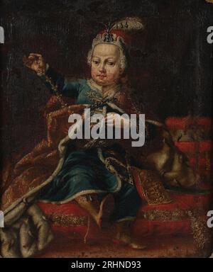 Portrait de l'empereur Joseph II (1741-1790) enfant. Musée : COLLECTION PRIVÉE. Auteur : ANONYME. Banque D'Images