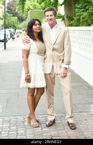 Invités VIP vus à Jackie Sinclair Summer Garden Party, 9 juillet 2023, Londres, Royaume-Uni Banque D'Images