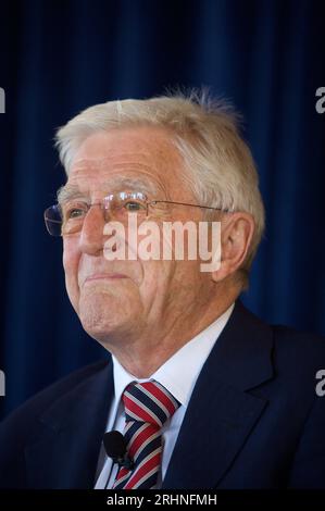 Sydney, Australie, 7 octobre 2009. Sir Michael Parkinson Media Conference, Watson's Bay, Sydney, Australie. Banque D'Images