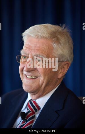 Sydney, Australie, 7 octobre 2009. Sir Michael Parkinson Media Conference, Watson's Bay, Sydney, Australie. Banque D'Images