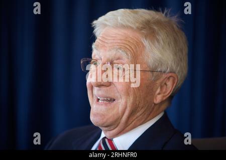 Sydney, Australie, 7 octobre 2009. Sir Michael Parkinson Media Conference, Watson's Bay, Sydney, Australie. Banque D'Images