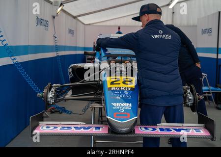 Formule 4 Knockhill Sunday Douwe DEDECKER Virtuosi Racing Banque D'Images