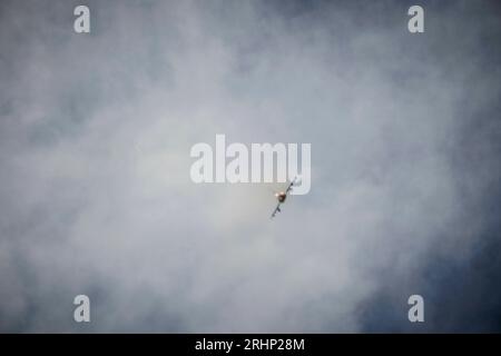 Keflavik, Île. 03 août 2023. Un Eurofighter photographié dans le cadre de l'exercice Rapid Viking 2023 en Islande. Keflavik, 08/03/2023. Crédit : dpa/Alamy Live News Banque D'Images