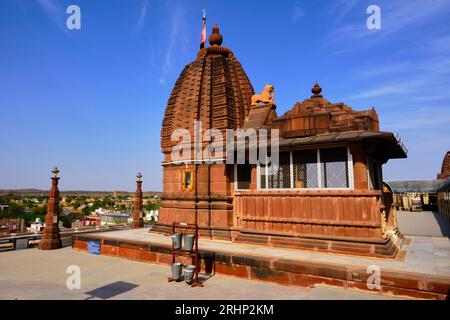 Inde, état du Rajasthan, Osiyan (ou Osian), petite ville aux portes du désert du Thar, temple Pujari vivek sharma Banque D'Images