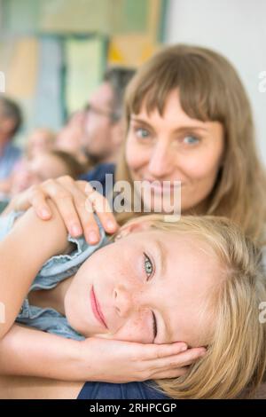Mère et fille Banque D'Images