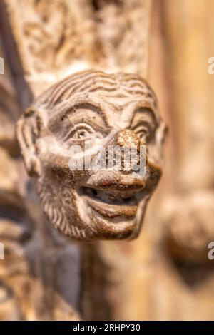 Gargoyle, cathédrale de Lincoln, Lincoln, Angleterre, Royaume-Uni Banque D'Images