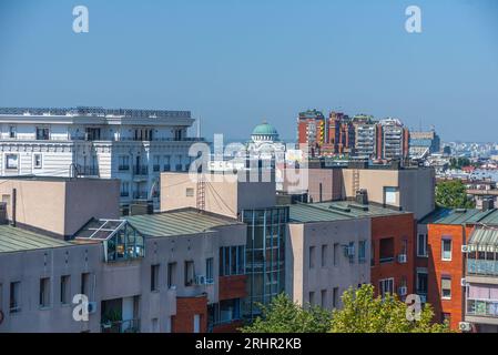 Vue panoramique sur les toits de Belgrade, Serbie Banque D'Images