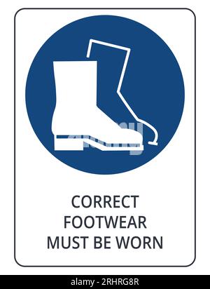 Symbole de protection des chaussures Illustration de Vecteur