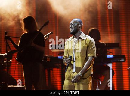 Londres, Royaume-Uni . 18 août 2023. 18 août 2023 Londres UK Stormzy Performance at All points East Credit : glamourstock/Alamy Live News Banque D'Images