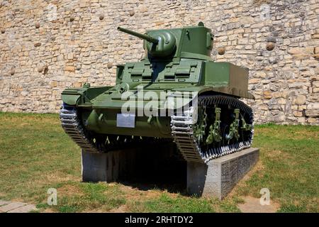 Le char léger américain M3A1 Stuart mk III (1941) au Musée militaire de Belgrade, Serbie Banque D'Images