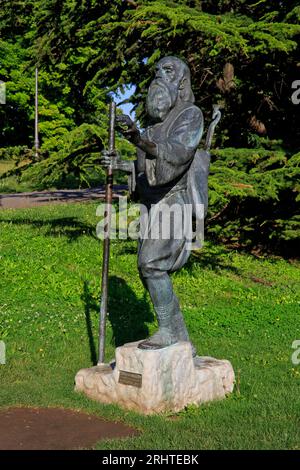 Monument au héros et messager pendant le premier soulèvement serbe Duro Milutinovic l'aveugle (1774-1844) à Kalemegdan à Belgrade, Serbie Banque D'Images