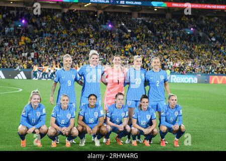 20230816 photo de l'équipe féminine d'Angleterre contre l'Australie à la coupe du monde féminine de la FIFA 2023 Banque D'Images