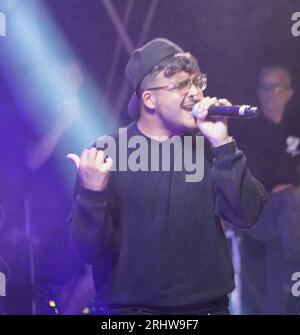 Ischia, . 19 août 2023. ISCHIA LE RAPPEUR NAPOLITAIN GEOLIER À ISCHIA POUR UN CONCERT HISTORIQUE EXCLUSIF !!! Crédit : Agence photo indépendante/Alamy Live News Banque D'Images