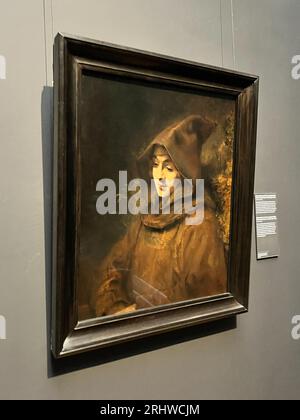 Amsterdam, pays-Bas. 11 août 2023. Une peinture de Titus, le fils de Rembrandt van Rijn. Photo de haute qualité Banque D'Images