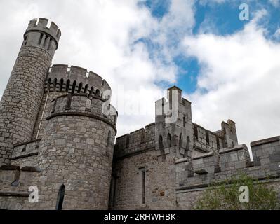 Ancienne tour de château celtique, château de Blackrock en Irlande. Forteresse de l'observatoire BlackRock Banque D'Images