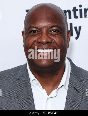 Beverly Hills, États-Unis. 18 août 2023. BEVERLY HILLS, LOS ANGELES, CALIFORNIE, États-Unis - 18 AOÛT : Rodney Peete, ancien footballeur professionnel américain, arrive au 23e gala annuel de la Fondation Harold et Carole Pump qui s'est tenu à l'hôtel Beverly Hilton le 18 août 2023 à Beverly Hills, Los Angeles, Californie, États-Unis. (Photo de Xavier Collin/image Press Agency) crédit : image Press Agency/Alamy Live News Banque D'Images