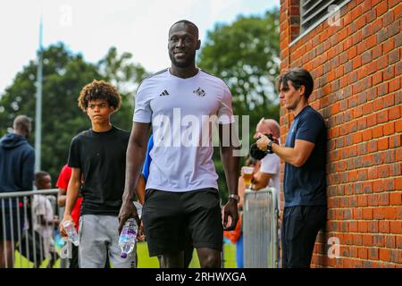 Horley, Royaume-Uni. 19 août 2023. Stormzy lors du match de tour préliminaire de la coupe FA Cup de Horley Town FC vs AFC Croydon Athletic Emirates à New Defence, Horley, Royaume-Uni le 19 août 2023 Credit : Every second Media/Alamy Live News Banque D'Images